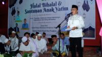 Plt Bupati Asmar Hadiri Halalbihalal di Desa Mengkirau