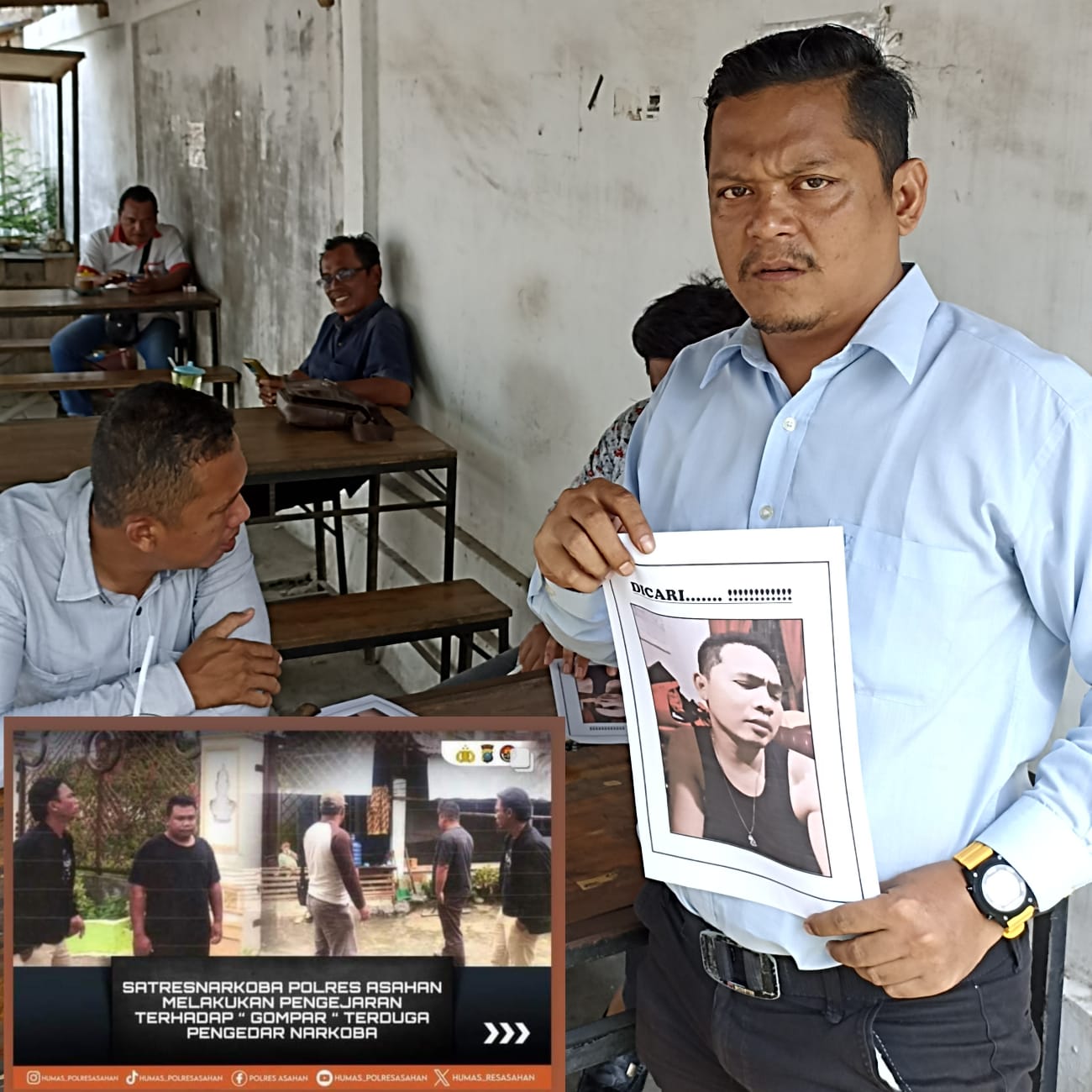 Bantu Polisi, Ridho Damanil Ketua DPC Pemuda Islam Sebarkan 5.000 Eksemplar Poto Terduga GOMPAR.