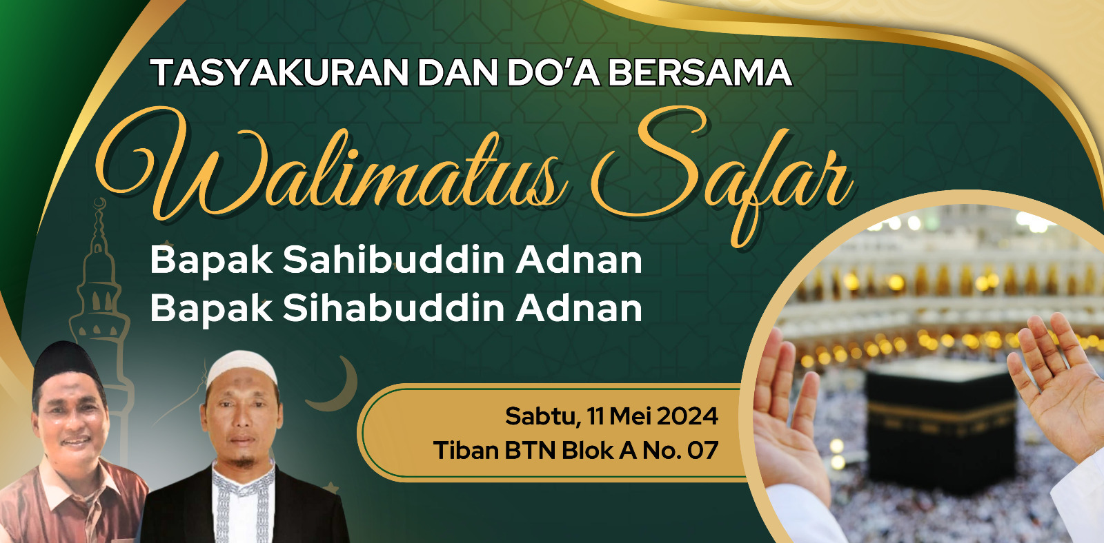 KH H Sihabufin Arfi S.Ag Mengadakan Walimatus Safar Sebelum Keberangkatan Haji