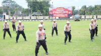 Sambut Hari Bhayangkara Ke-78 Tahun 2024, Polres Tulang Bawang Gelar Lomba Borgol dan Tongkat Polri