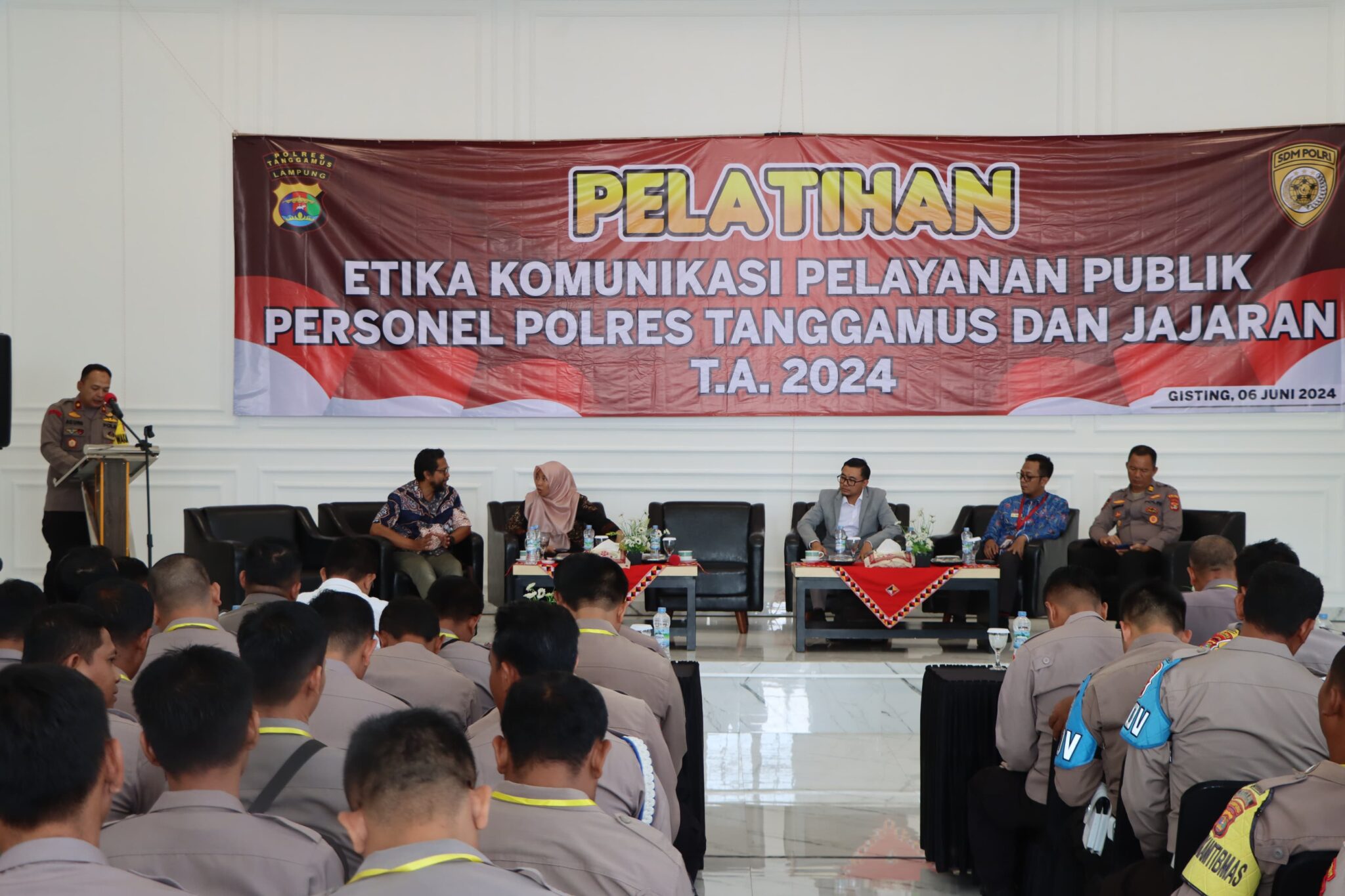 Personel Dan Jajaran Ikuti Pelatihan Etika Komunikasi Pelayanan Publik 