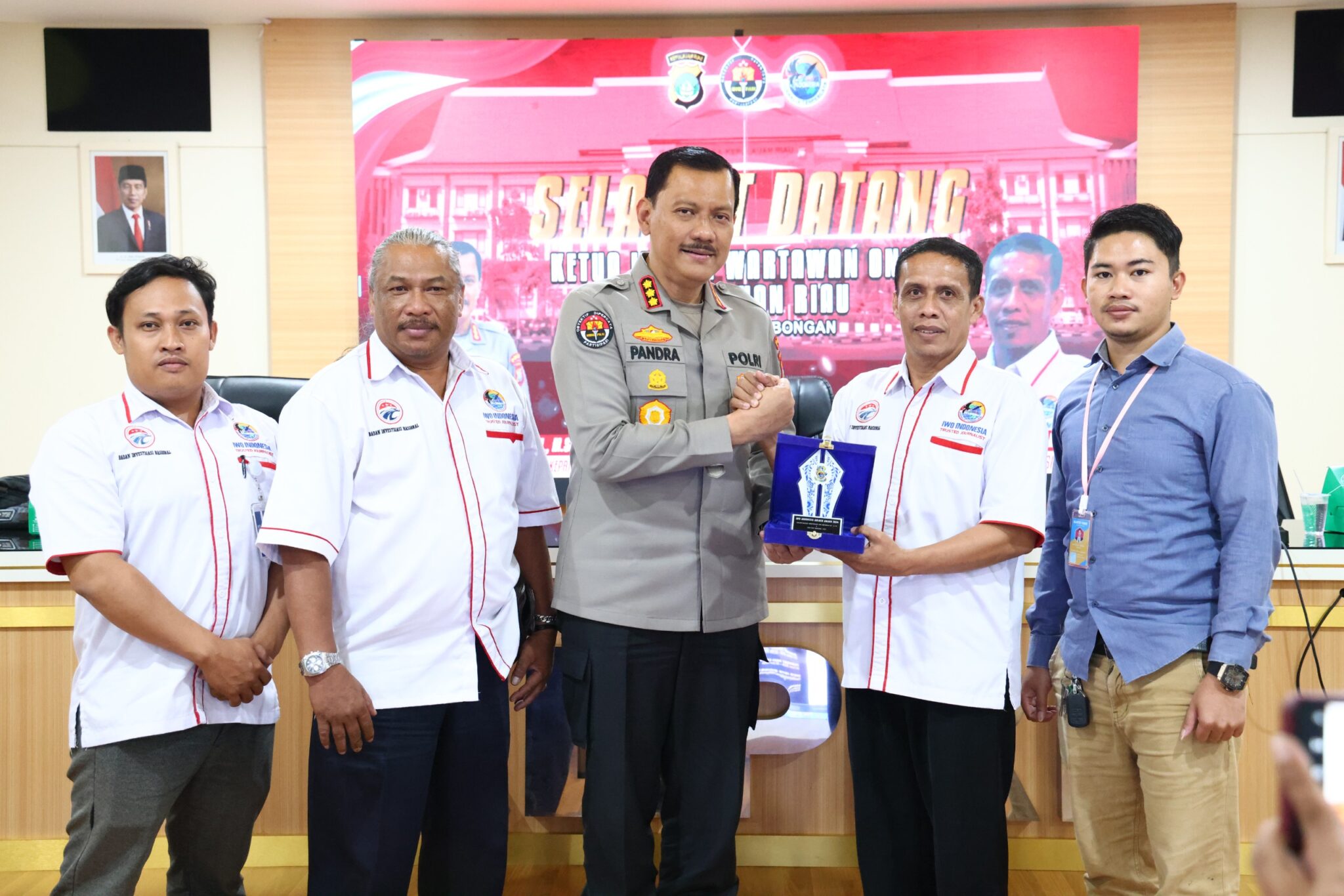 Polda Kepri Terima Pengurus IWOIndonesia Kepri : Komitmen Membuat Berita Secara Obyektif dan Dipercaya Dalam Rangka Harkamtibmas