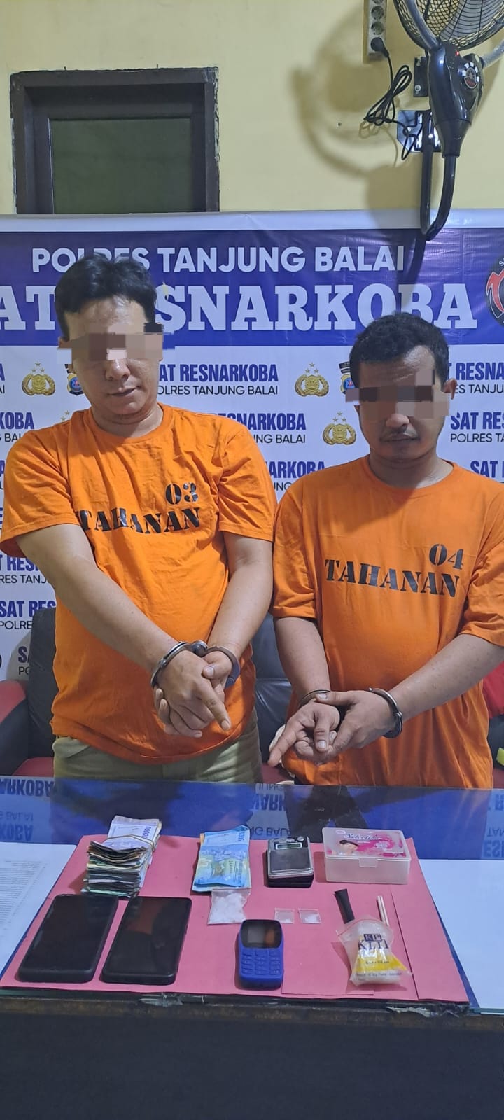 Bandar Narkoba di Selat Tanjung Medan Kota Tanjung Balai di Ringkus Sat Narkoba Polres Tanjung Balai