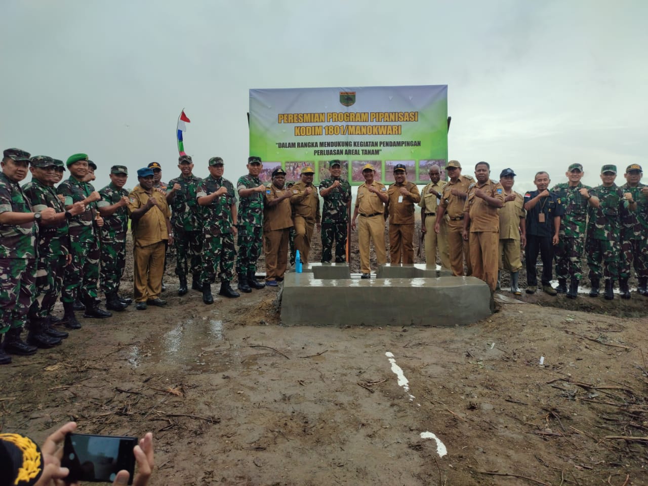 nisiatif Dan Stimulus Pangdam Kasuari Hadirkan Pipanisasi Bagi Masyarakat Wujudkan Hanpangan