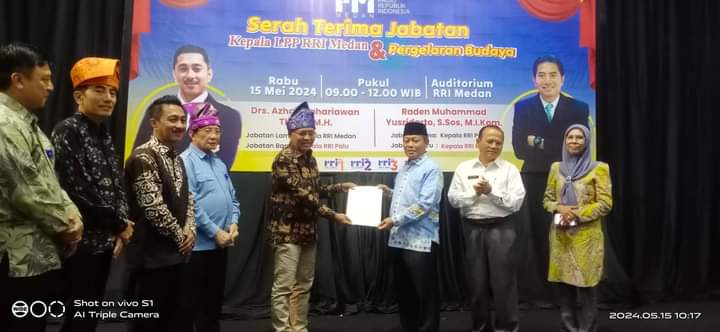 Wali Kota Tanjungbalai Hadiri Serah Terima Jabatan Pimpinan LPP RRI Medan Raden Muhammad Yusridarto S.Sos, M.I.Kom