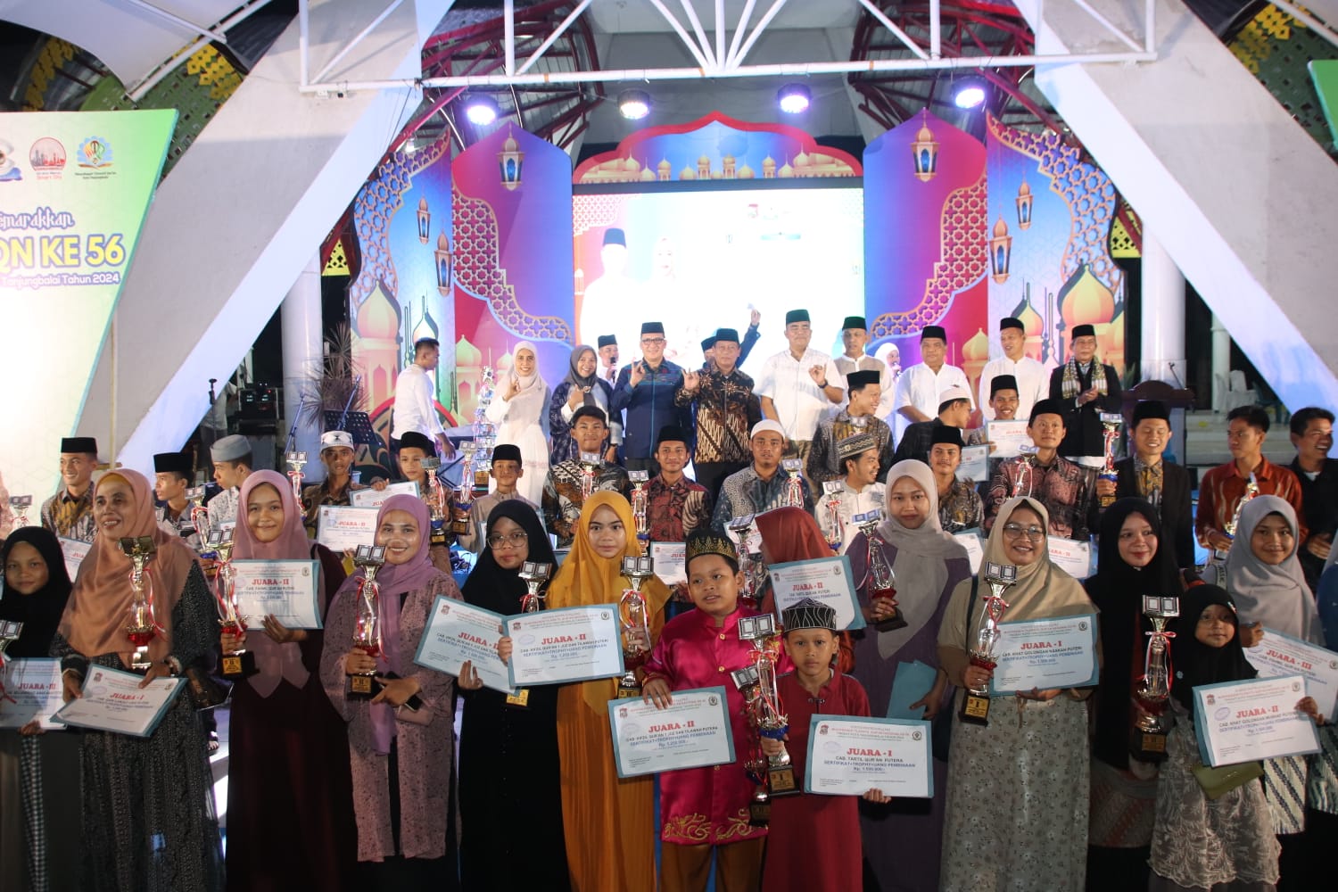 Pelaksanaan Musyabaqah Tilawatil Qur’an (MTQ) ke-56 Tingkat Kota Tanjungbalai Tahun 2024,Secara Resmi Di Tutup Oleh H Waris Tholib.