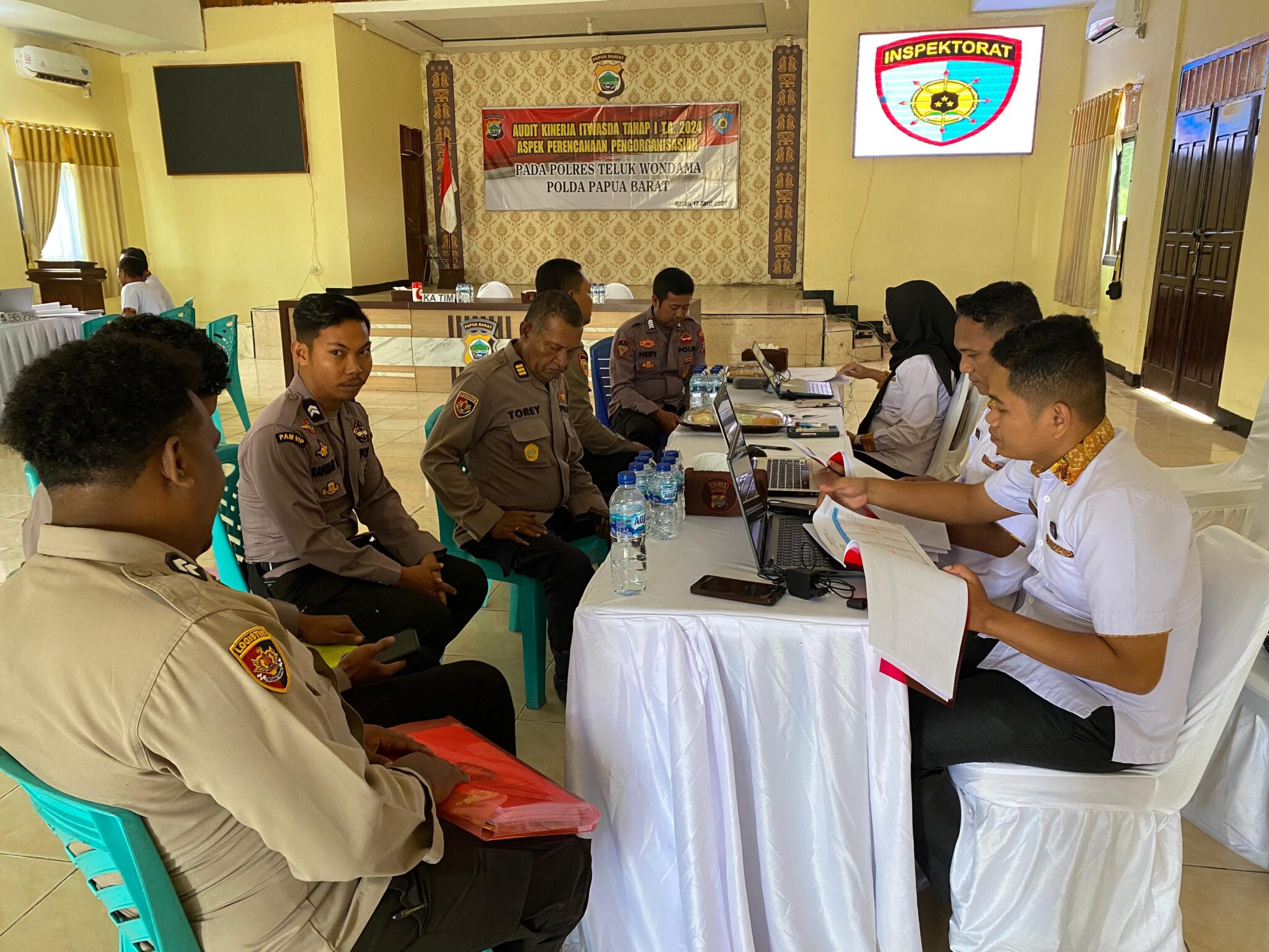 Audit Kinerja Tahap I TA. 2024 Itwasda Polda Papua Barat di Polres Teluk Wondama