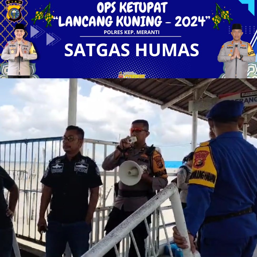 Polres Meranti Lakukan Pelayanan dan Pengecekan Pemudik Angkutan Jalur Laut