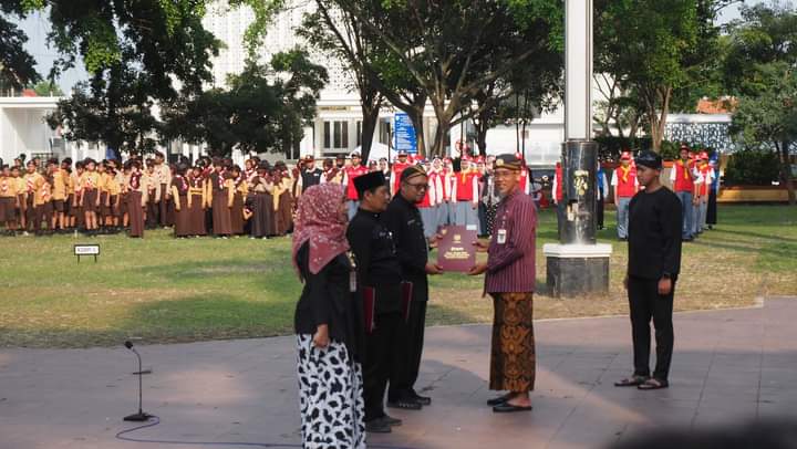Bupati Pemalang Mansur Hidayat Upacara Hari Pendidikan Nasional Tingkat Provinsi Jawa Tengah