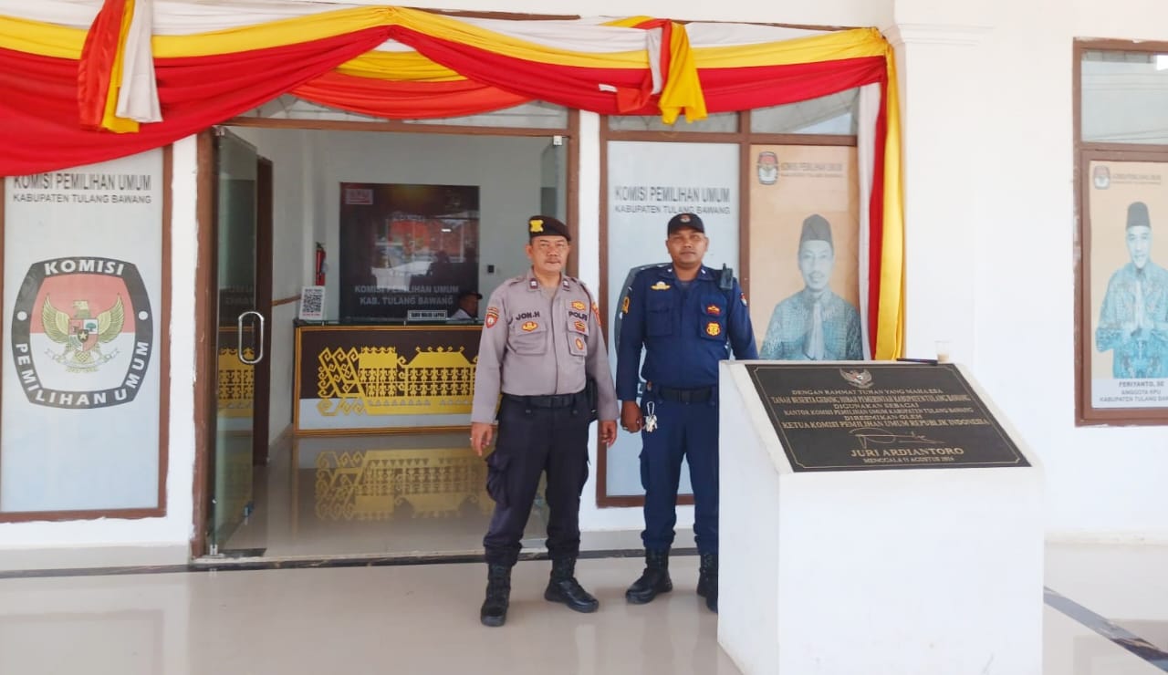 Pasca Rapat Pleno Penetapan Hasil Pemilu 2024 Tingkat Kabupaten, Samapta Polres Tulang Bawang Masif Menggelar Patroli Dialogis
