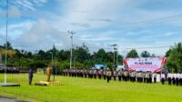 Bupati Teluk Wondama Pimpin Apel Gelar Pasukan Operasi Keselamatan Mansinan TA. 2024 Dan Pencanangan Aksi Keselamatan Jalan