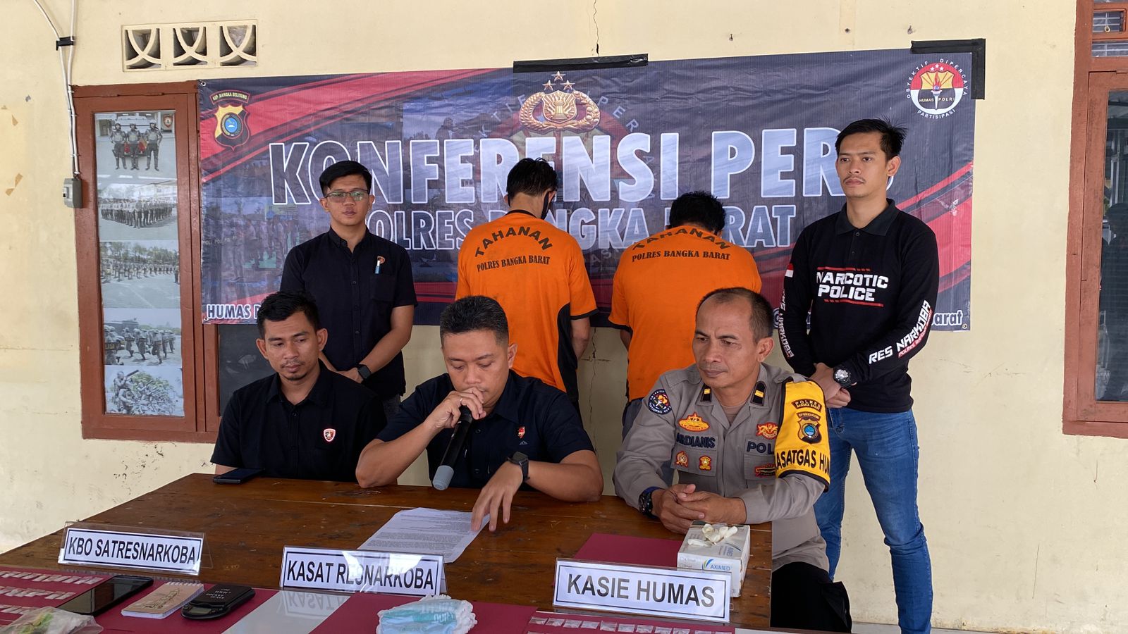 Tim Hantu Sat Resnarkoba Polres Bangka Barat Amankan Pelaku Tindak Pidana Narkotika