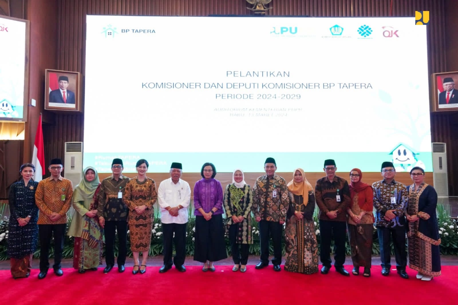 Menteri Basuki Bersama Menkeu dan Menaker Lantik Komisioner dan Deputi Komisioner BP Tapera 2024-2029
