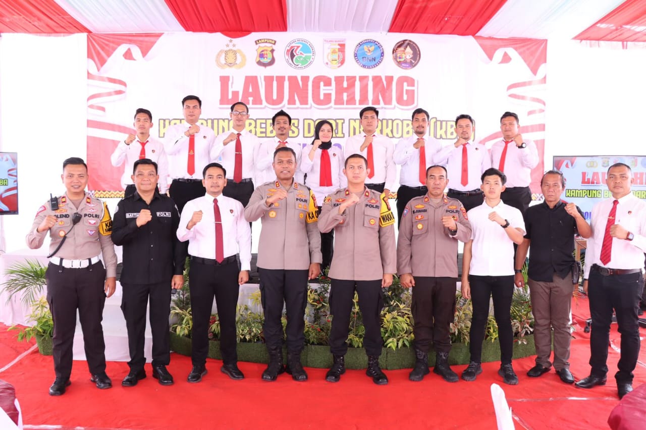 Polres Tulang Bawang Launching Lima KBN Secara Serentak, AKBP James: Rasa Prihatin dan Komitmen Nyata Berantas Narkoba