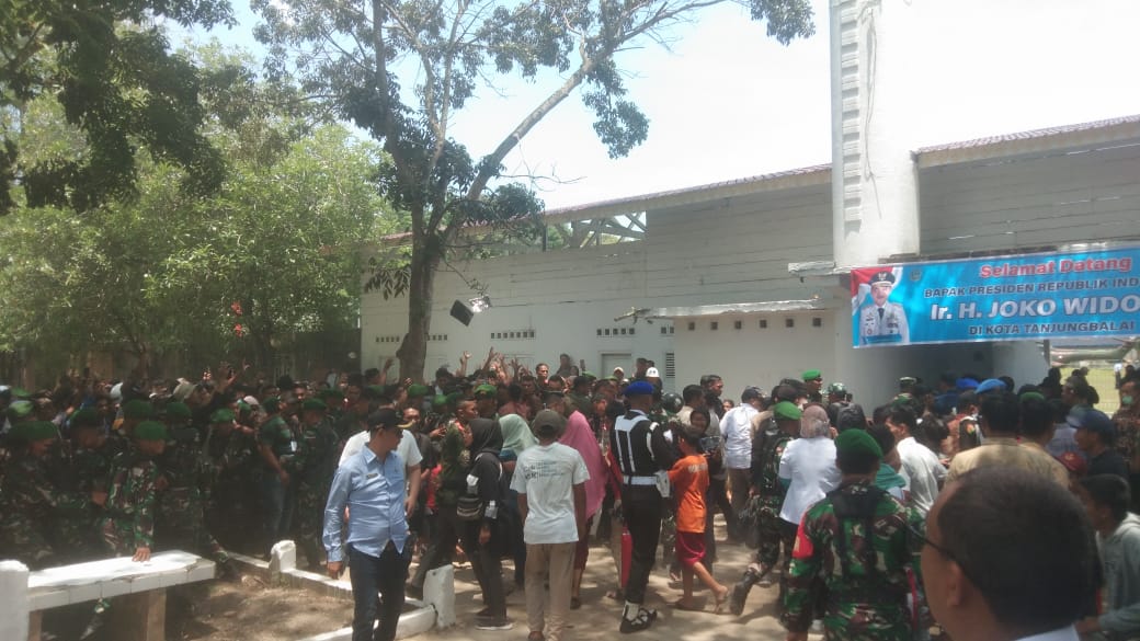 Wali Kota Tanjungbalai H Waris Tholib Dalam Menyambut Kunjungan Kerja Presiden Republik Indonesia Joko Widodo.