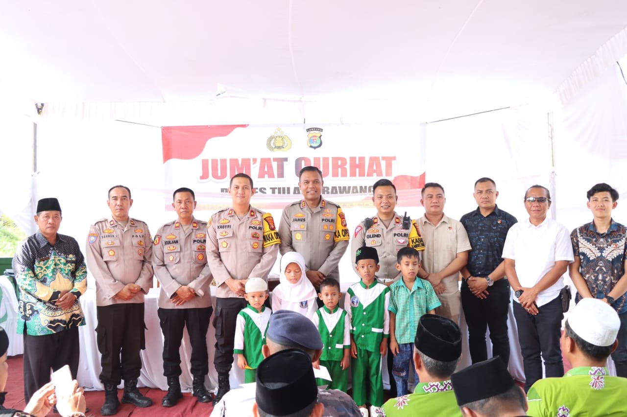 Gelar Jum'at Curhat, AKBP James Sebarkan Nomor Hotline dan Ajak Warga Menjadi Polisi Bagi Diri Sendiri