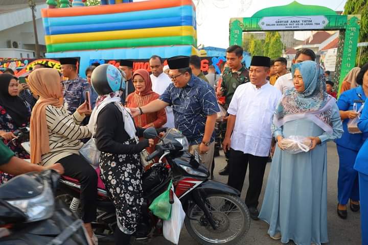 Wali Kota Tanjungbalai Meng hadiri Acara Hari Ulang Tahun Lanal Yang Ke-19,di Kantor Pomal Lanal Tanjungbalai/Asahan