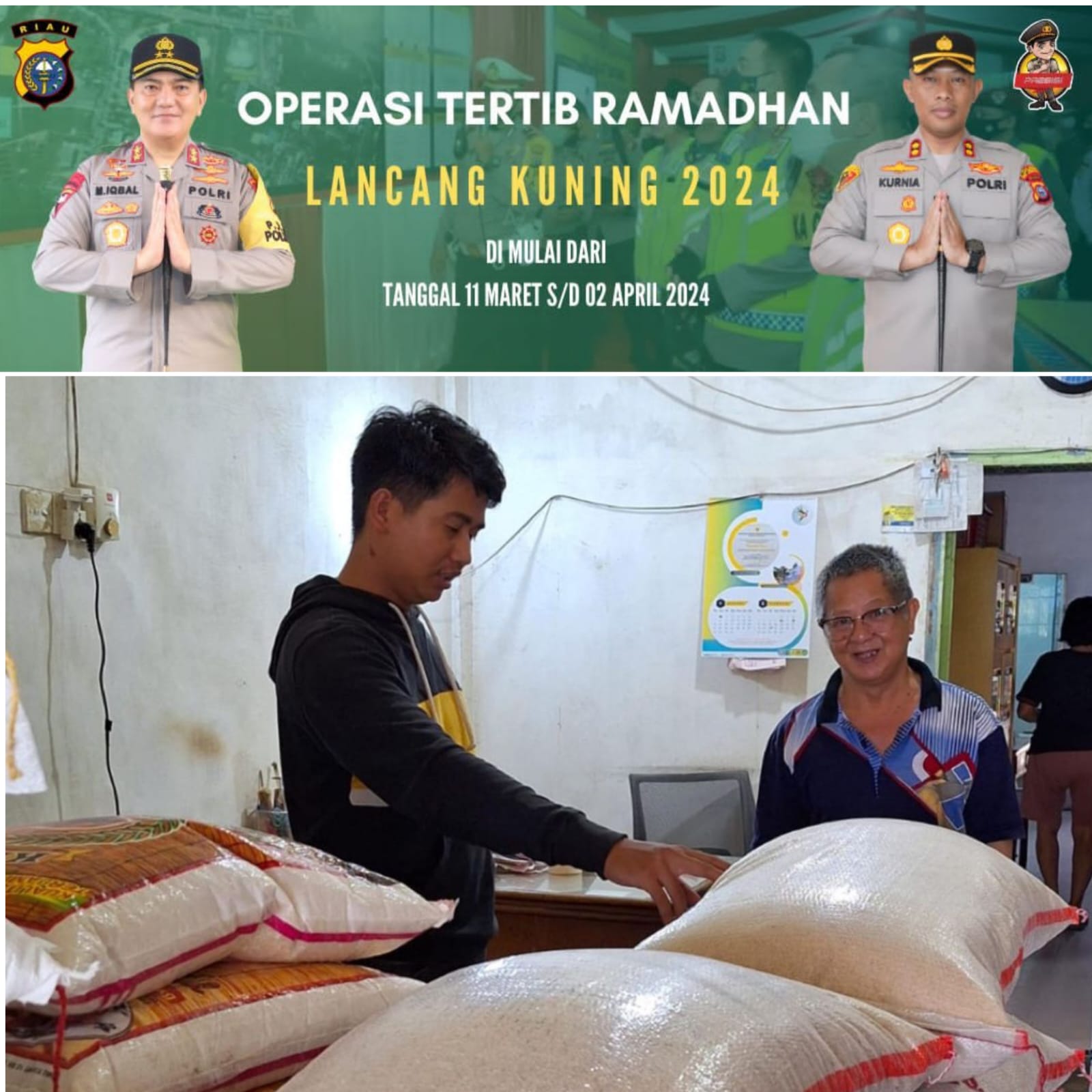 Polres kepulauan Meranti Lakukan Monitoring Ketersediaan Dan Harga Pangan Diwilayah Kabupaten Kepulauan Meranti