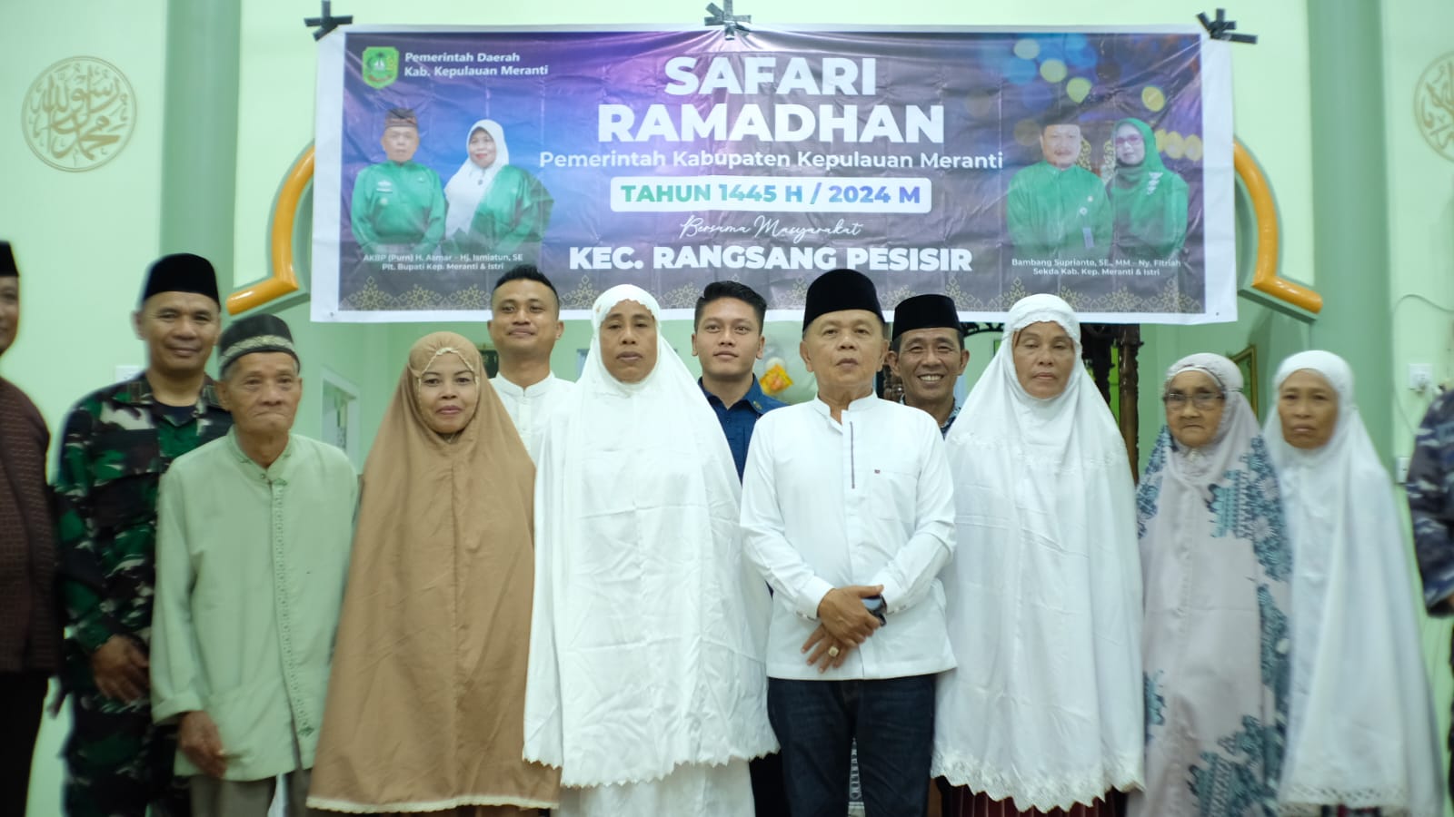 Safari Ramadan ke Rangsang Pesisir, Plt Bupati Asmar Ingatkan Bahaya Karlahut