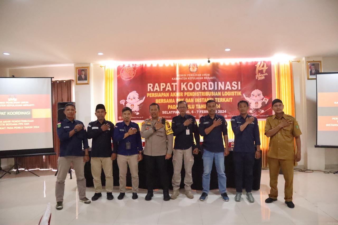 Pendistribusian Logistik Pemilu : KPU dan Polri Gelar Rapat Koordinasi