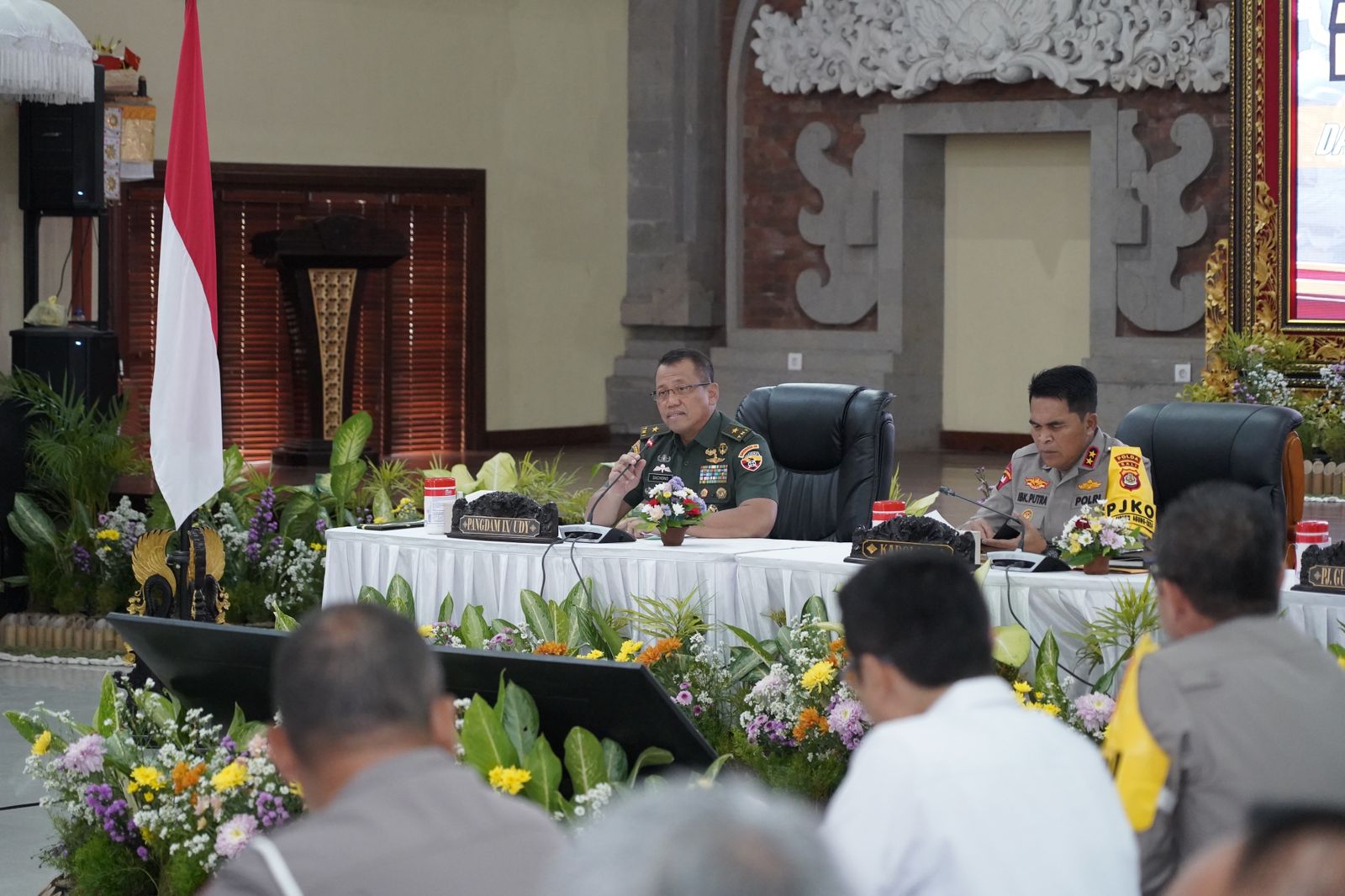 Kasdam IX/Udayana Hadiri Rakor Lintas Sektoral Bidang Ops Tahun 2024 di Mapolda Bali