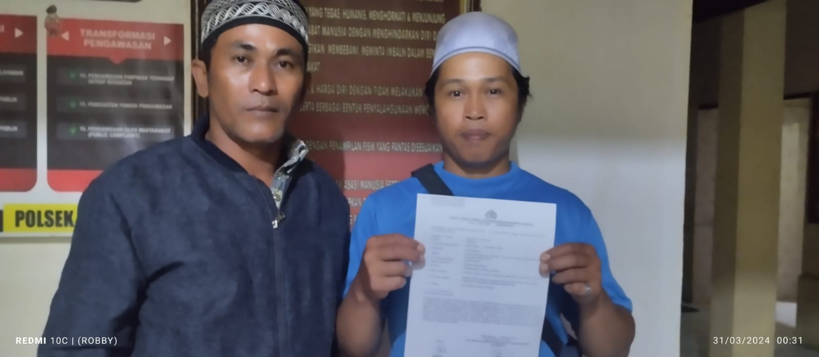 Asrudi Lapor Polsek Wongsorejo ,Tanaman Jagung di Rusak