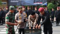 Jalin Sinergitas, Lapas Ngawi Daulat Wakil Bupati Pimpin Apel Siaga Idulfitri