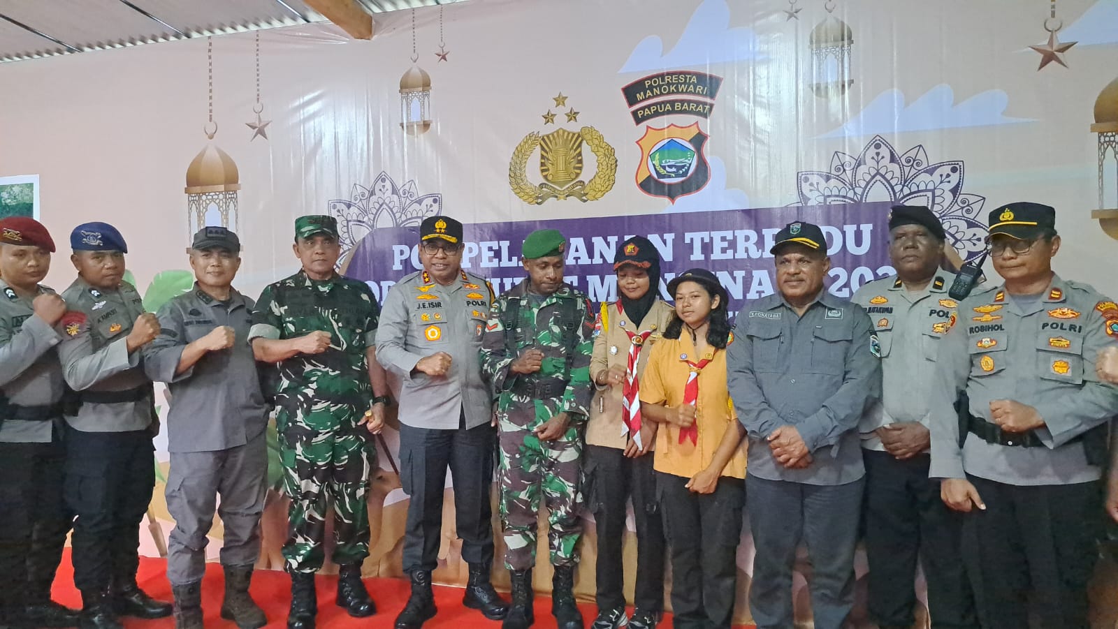 Pangdam Kasuari Bersama Unsur Forkopimda Papua Barat Road Show Operasi Ketupat Mansinam 2024