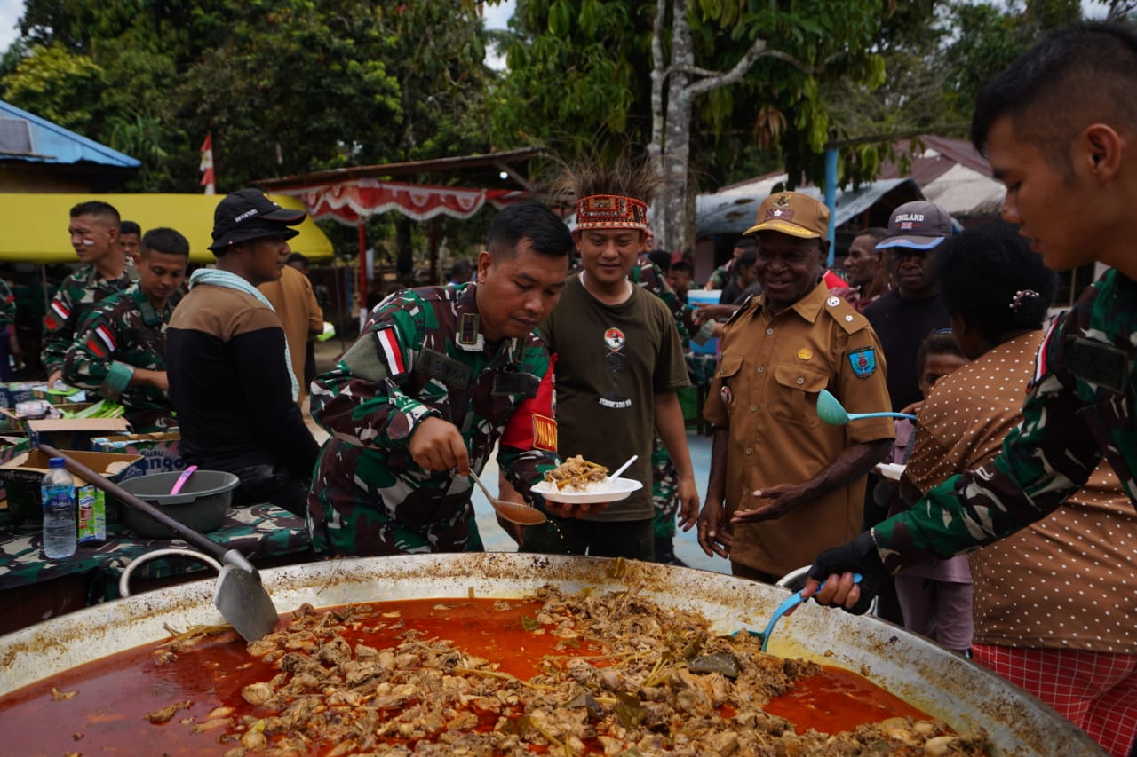 Yuk Intip, Pasukan Yudha Sakti Sukses Kawal Misi "Kuali Merah Putih" Bobon Santoso Di Wilayah Red Zone.