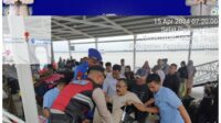 Arus Balik Mudik Hari Keenam Lebaran di Pelabuhan Tanjung Harapan Membludak, Polres Meranti Siaga