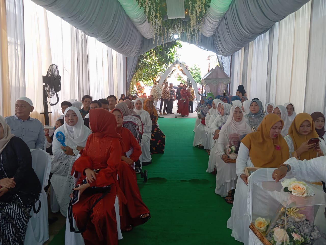 Pesta Pernikahan Putra Sulung KH H Sihabudin Arfi S .Ag Pimpinan Pondok Pesantren Al Aqso Batam