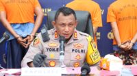 Kapolres Tanjung Balai Pimpin Konferensi Pers Ungkap Kasus Curanmor