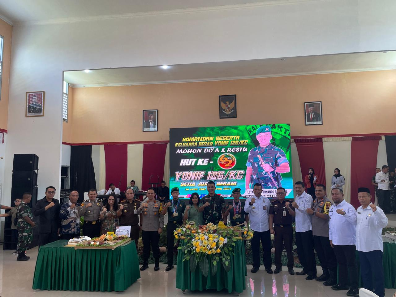 Polres Tanjung Balai Hadiri HUT ke-62 YONIF 126/KALA CAKTI