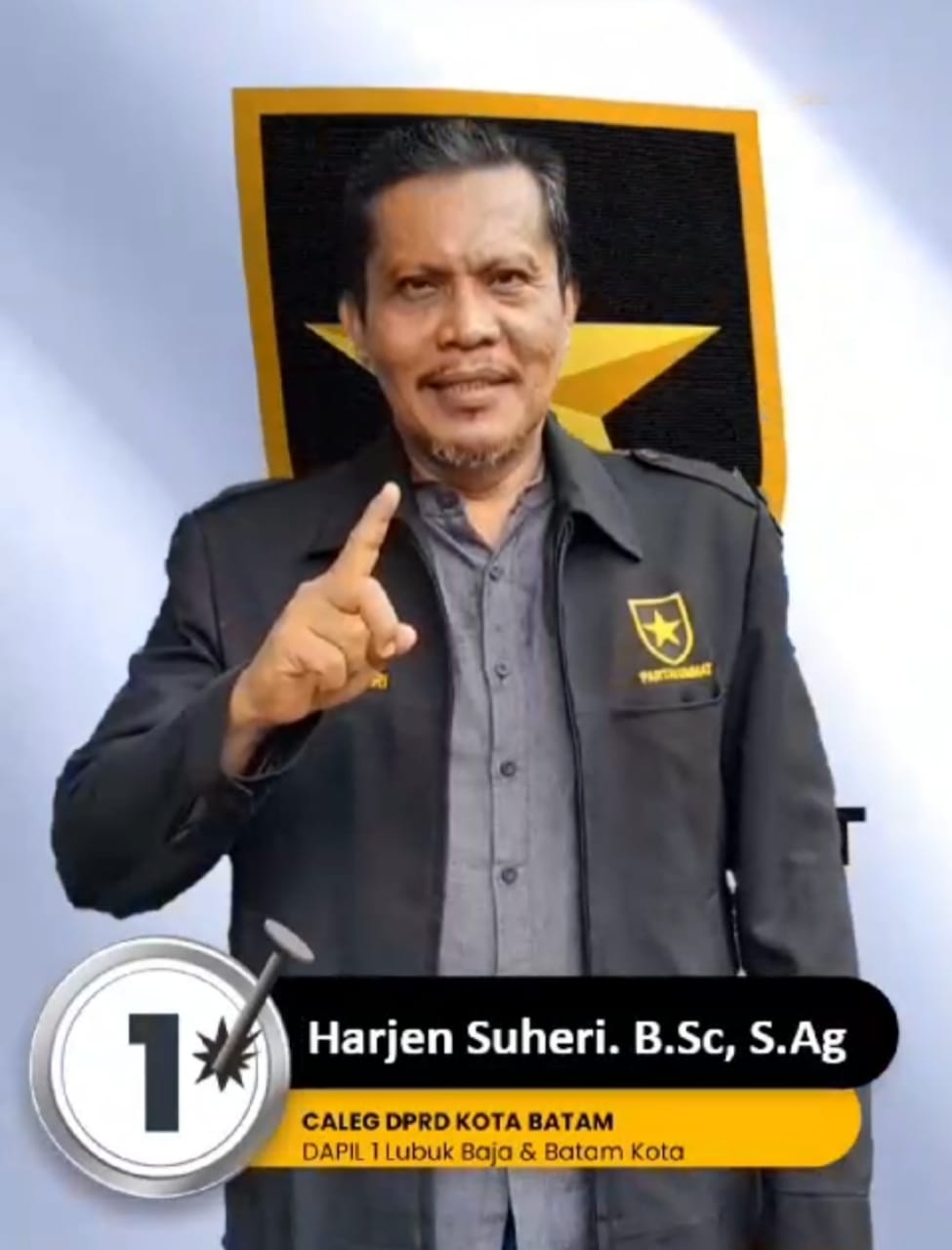foto : Caleg DPRD Batam Harjen Suheri B Sc,S Ag