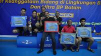 Semarak Hari Bakti ke-53, BP Batam Gelar Pertandingan Badminton Antar Pegawai Selama Dua Hari