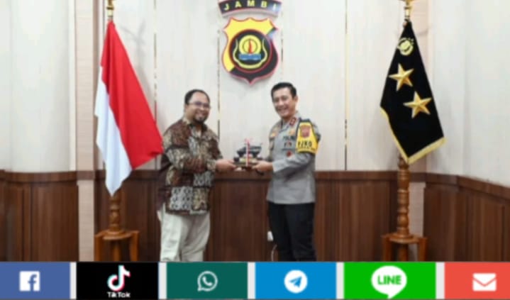 Kapolda Jambi Silaturahmi dengan Manajemen Pertamina Patra Niaga Sumbagsel
