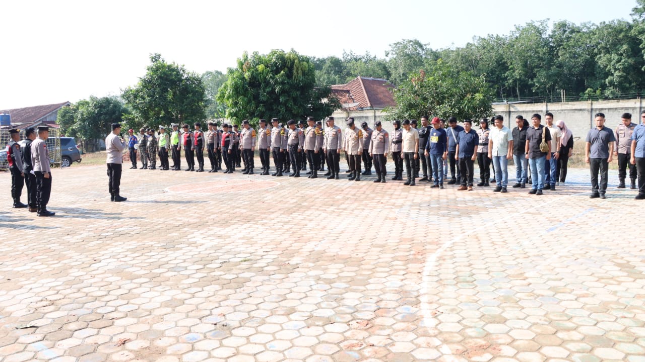 Polres Tulang Bawang Kerahkan Ratusan Personel Gabungan Amankan Pengajian Akbar dan Halal Bihalal Keluarga Besar NU