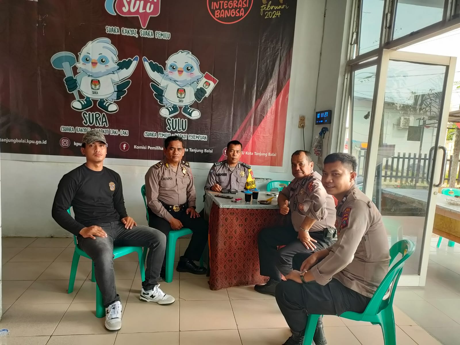 Polres Tanjung Balai Melaksanakan Pengamanan Seleksi Wawancara Calon Anggota PPK