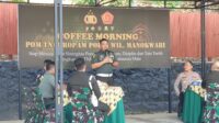 Pomdam XVIII/Kasuari dan Propam Polda Papua Barat Coffee Morning Bersama
