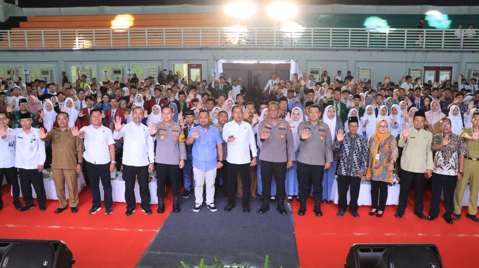 Roadshow Bangun Daya Cegah dan Daya Tangkal Penyalahgunaan Narkoba Diikuti Pelajar dan Santri di Kabupaten Gresik