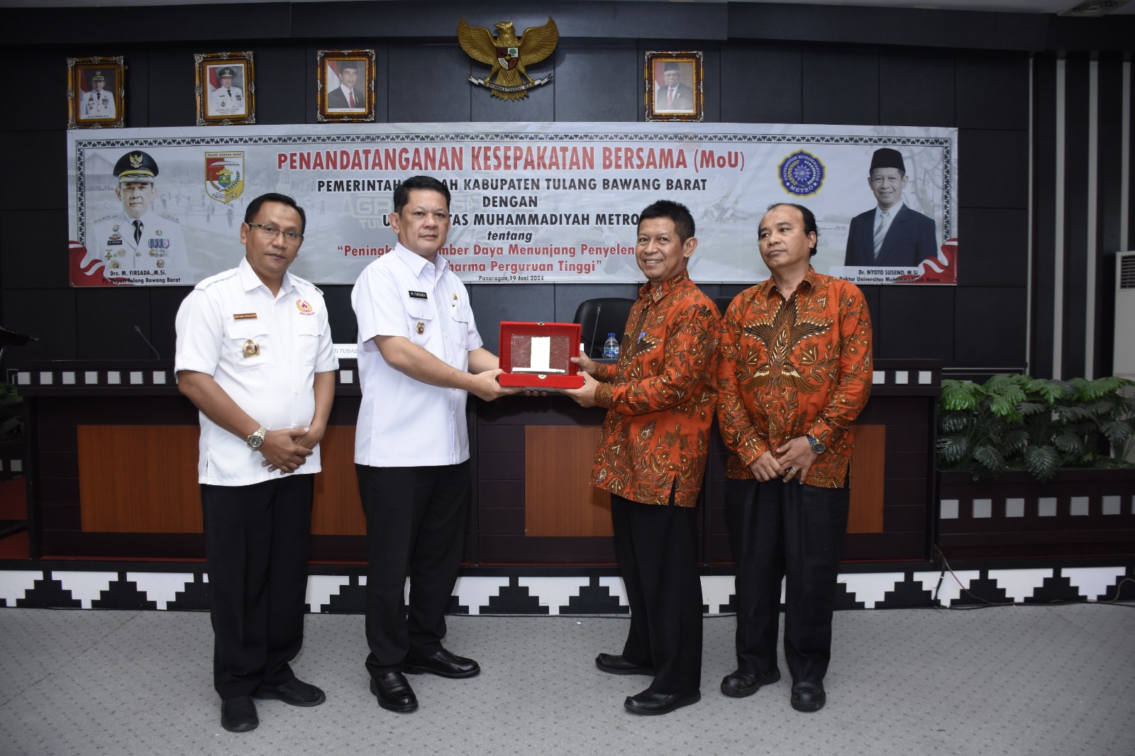 M. Firsada Tandatangani MoU Pemkab Tubaba dengan Universitas Muhammadiyah Metro