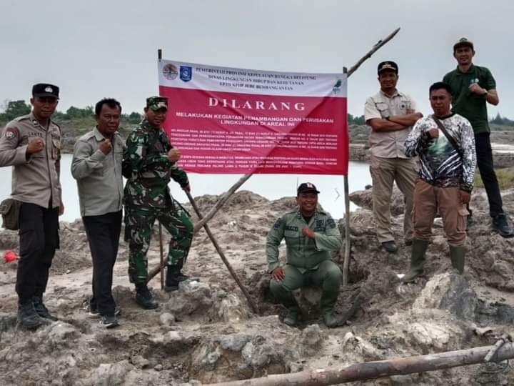 Polsek Jebus Melaksanakan kegiatan Himbauan dan Pendataan terhadap Aktivitas Tambang