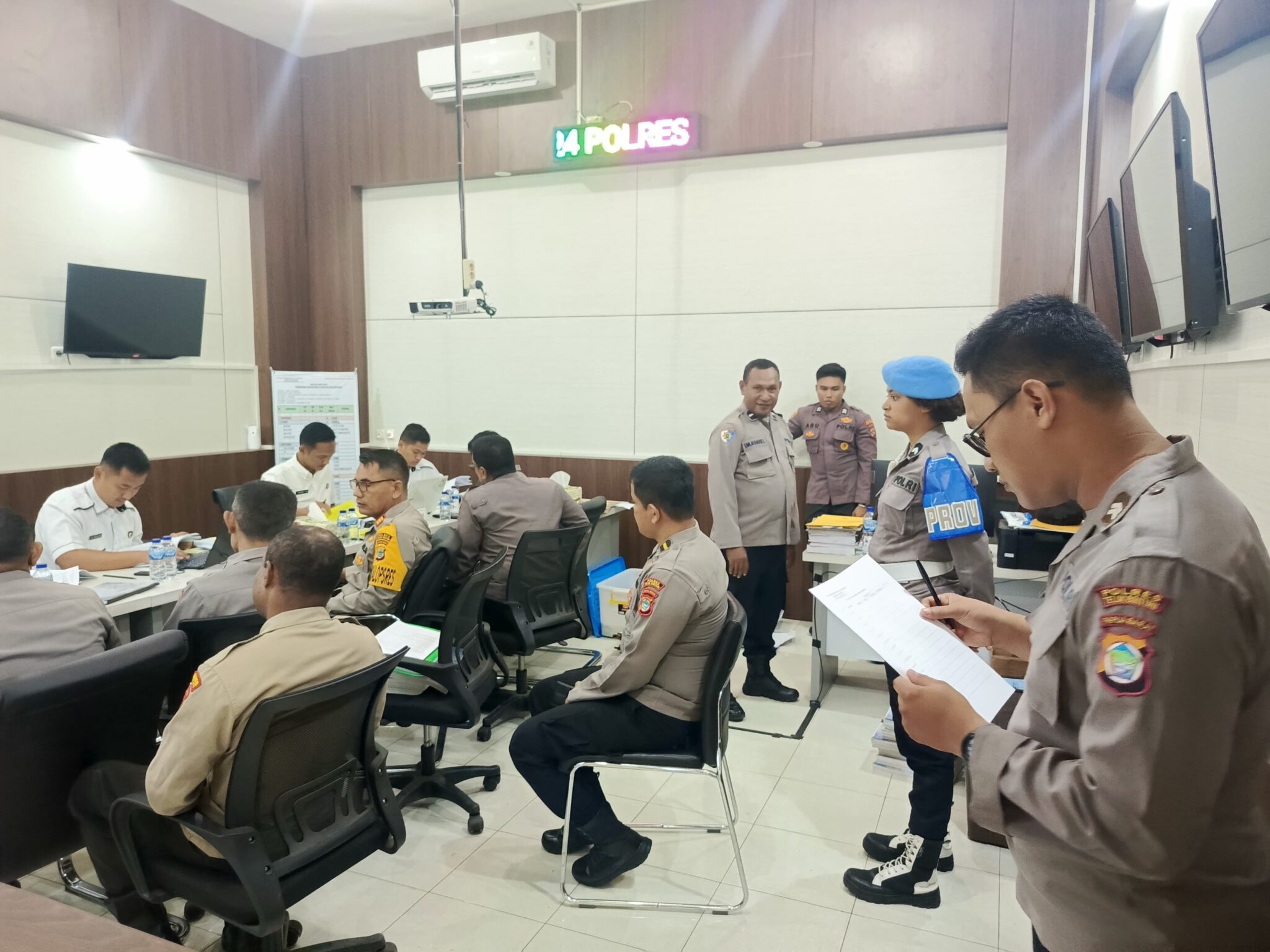 Polres Teluk Bintuni menerima Kedatangan Tim audit Itwasda Polda Papua Barat
