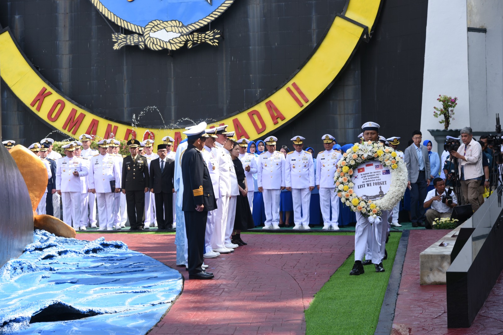 Dankodiklatal Ikuti Peringatan Tiga Tahun Gugurnya Prajurit KRI Nanggala-402