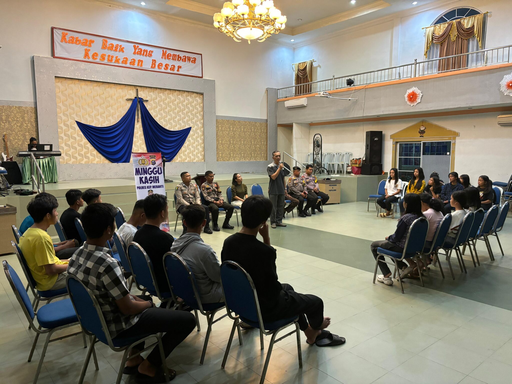Minggu kasih, Polres Meranti Kunjungi ke Gereja GPDI