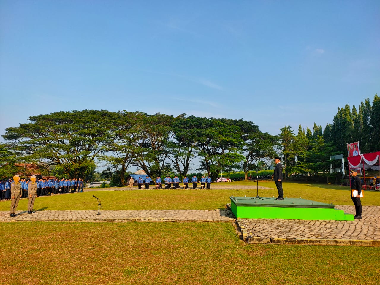 PJ Bupati Tanggamus Inspektur Upacara Peringatan HKN Ke-116 