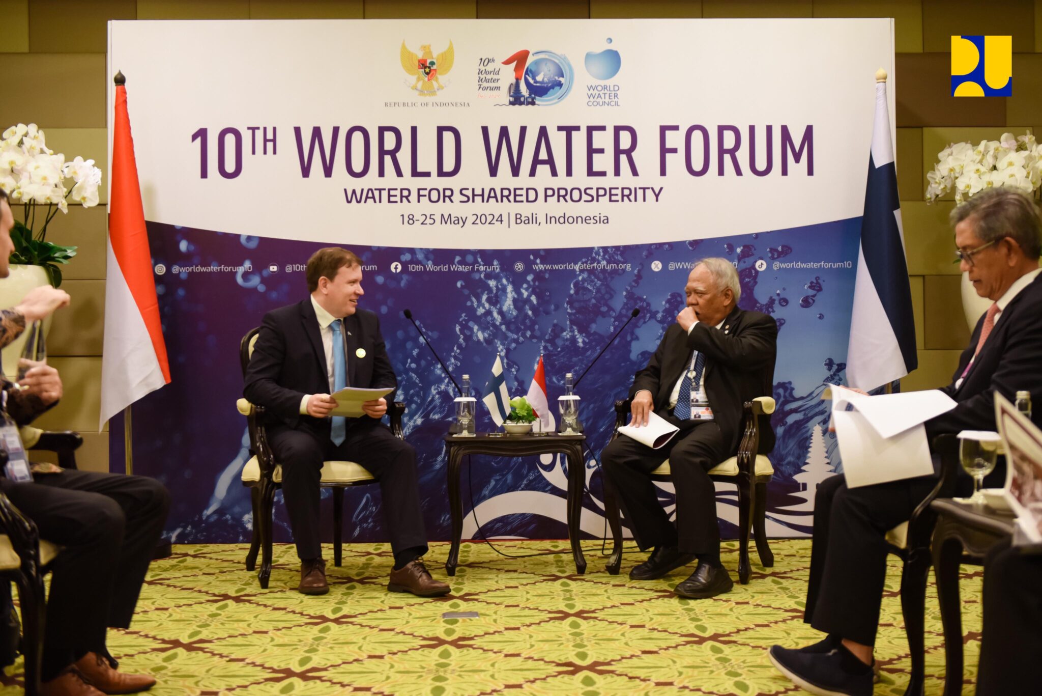 Menteri PUPR Basuki Hadimuljono Hadiri Pertemuan Bilateral Dengan Menteri Kerja Sama Pembangunan Dan Perdagangan Luar Negeri Finlandia