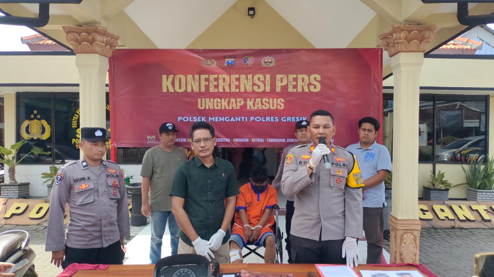 Polsek Menganti Amankan Sepasang Pasutri Curi Speedometer Mobil dan satu Set Panci, Pernah Terjerat Curanmor