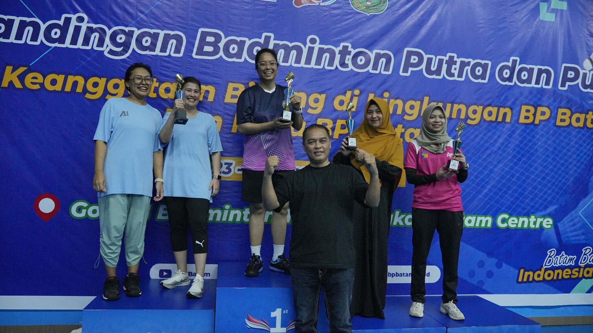 Semarak Hari Bakti ke-53, BP Batam Gelar Pertandingan Badminton Antar Pegawai Selama Dua Hari