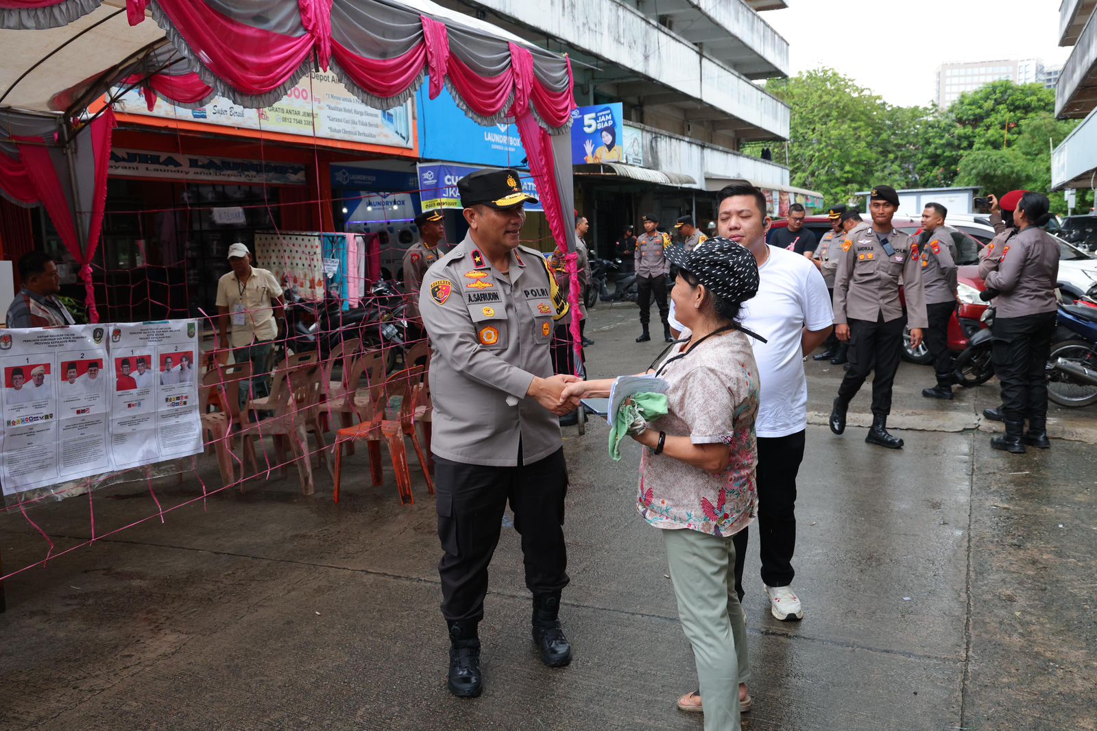 Wakapolda Kepri Brigjen Pol Asep Safrudin Pantau Langsung TPD di Kota Batam